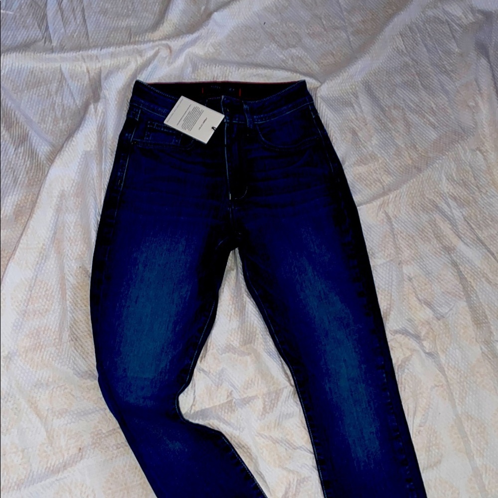 Stylish Dark Blue Women's Skinny Jeans
